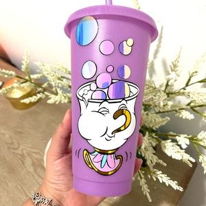 Chip Purple Glitter Cold Cup, Beauty and Beast, Fantastic Creations